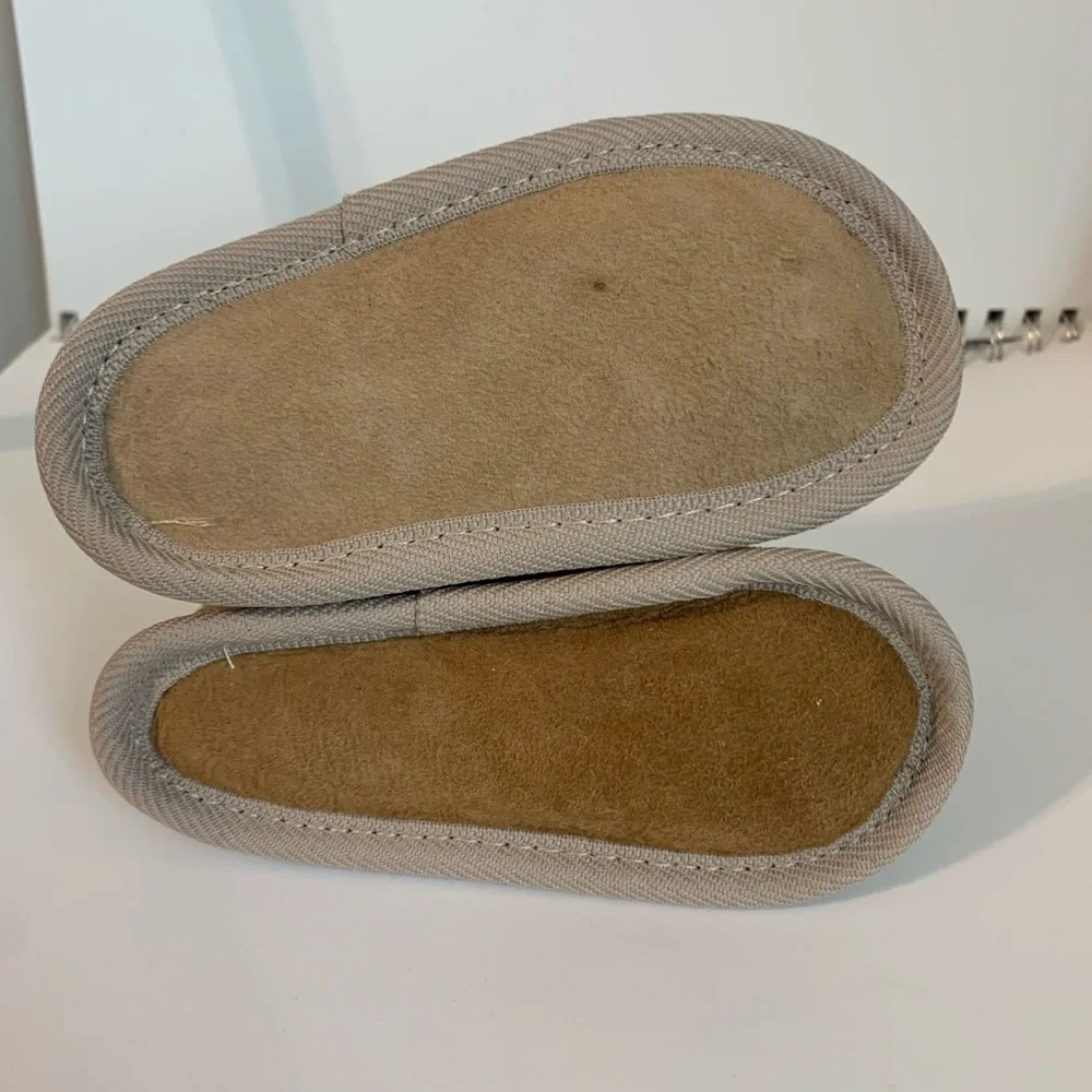 Shearling Baby Moccasin Booties 12-18 Months